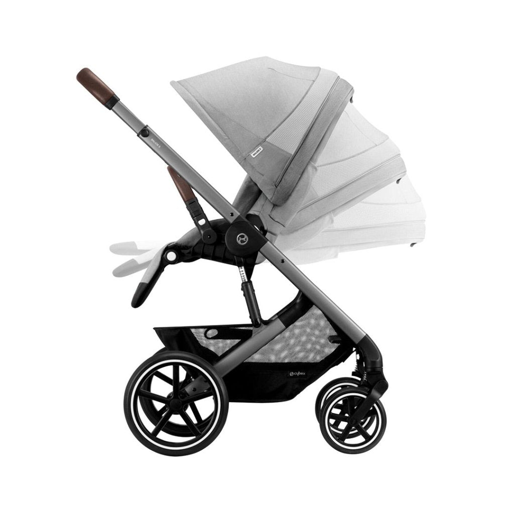 Bambinista-CYBEX-Travel-CYBEX BALIOS S Luxury Travel System with CLOUD T I-SIZE and Snogga Footmuff - Lava Grey (2023 New Generation)