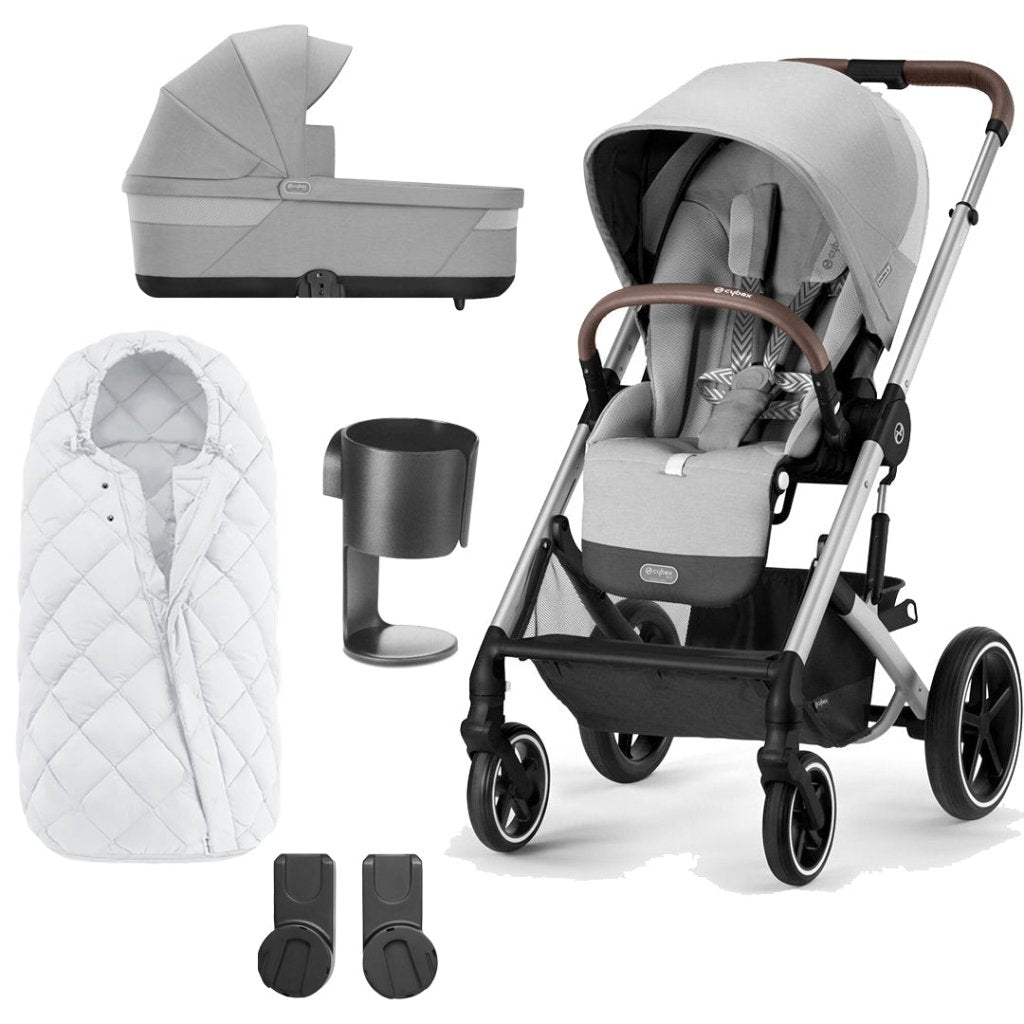 Bambinista-CYBEX-Travel-CYBEX BALIOS S Travel System (5 Piece) Essential Bundle - Lava Grey (2023 New Generation)