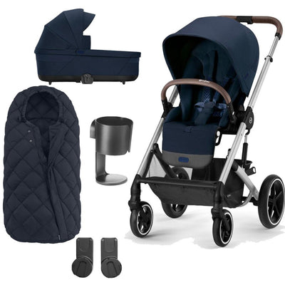 Bambinista-CYBEX-Travel-CYBEX BALIOS S Travel System (5 Piece) Essential Bundle - Ocean Blue (2023 New Generation)