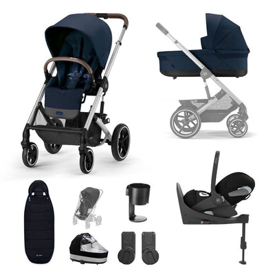 Bambinista-CYBEX-Travel-CYBEX BALIOS S Travel System (7 Piece) Luxury Bundle with CLOUD T I-SIZE - Ocean Blue (2023 New Generation)