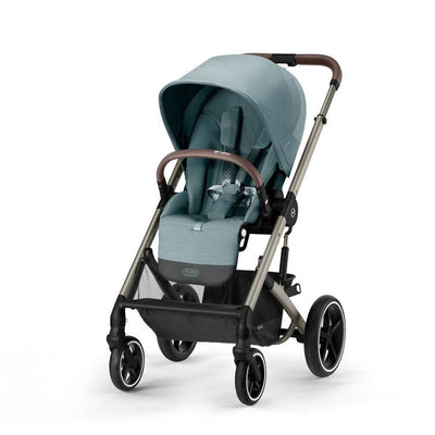 Bambinista-CYBEX-Travel-CYBEX BALIOS S Travel System Comfort Bundle with ATON B2 I-SIZE and Gold Footmuff - Sky Blue (2023 New Generation)