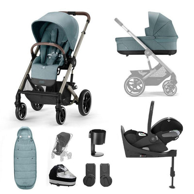 Bambinista-CYBEX-Travel-CYBEX BALIOS S Travel System Comfort Bundle with CLOUD T I-SIZE - Sky Blue (2023 New Generation)