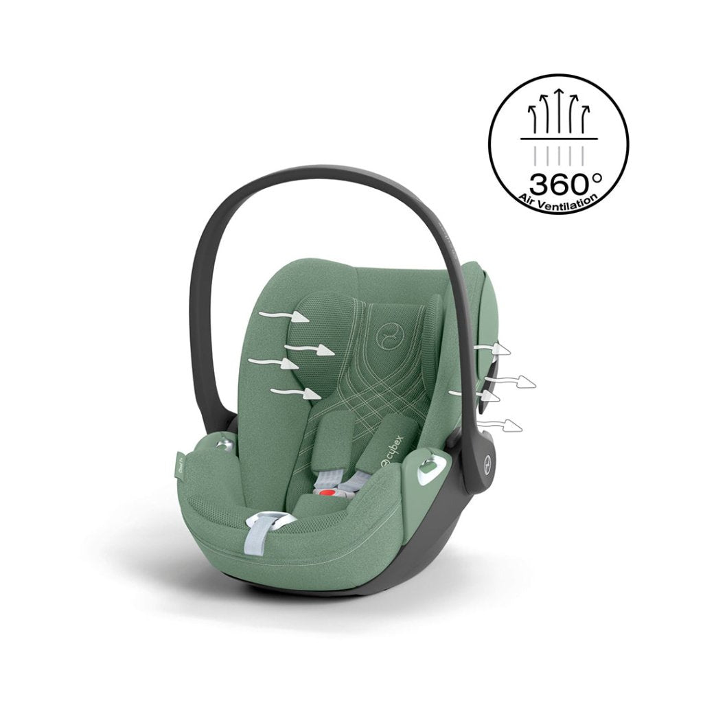 Bambinista-CYBEX-Travel-CYBEX CLOUD T I-Size PLUS Car Seat - Leaf Green