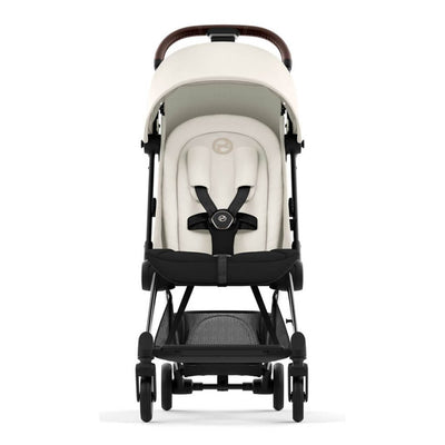 Bambinista-CYBEX-Travel-CYBEX COYA Ultra-compact Pushchair with Chrome Dark Brown Frame - Off White