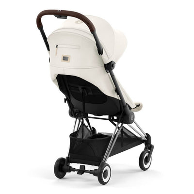 Bambinista-CYBEX-Travel-CYBEX COYA Ultra-compact Pushchair with Chrome Dark Brown Frame - Off White