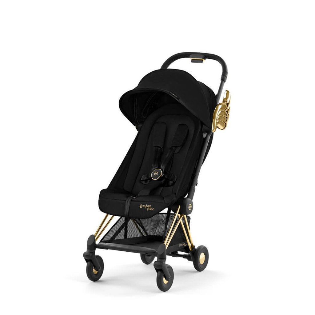 Bambinista-CYBEX-Travel-CYBEX COYA Ultra-compact Pushchair with Gold Wings - Black