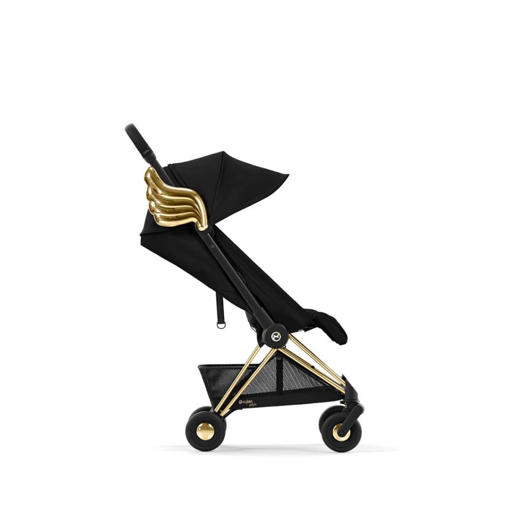 Bambinista-CYBEX-Travel-CYBEX COYA Ultra-compact Pushchair with Gold Wings - Black