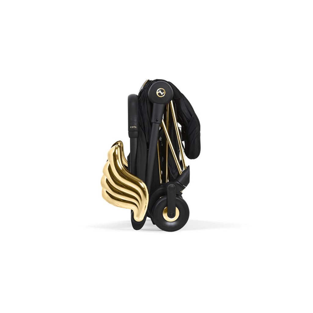 Bambinista-CYBEX-Travel-CYBEX COYA Ultra-compact Pushchair with Gold Wings - Black