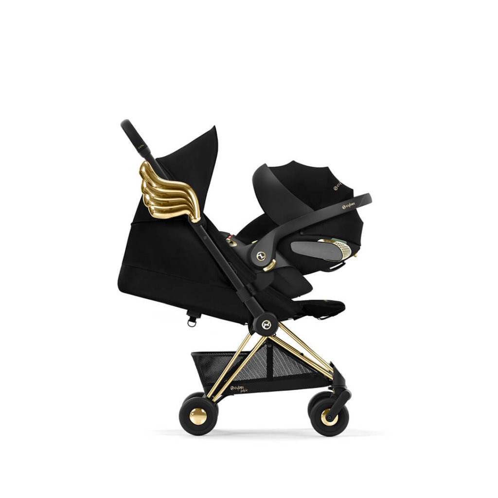 Bambinista-CYBEX-Travel-CYBEX COYA Ultra-compact Pushchair with Gold Wings - Black