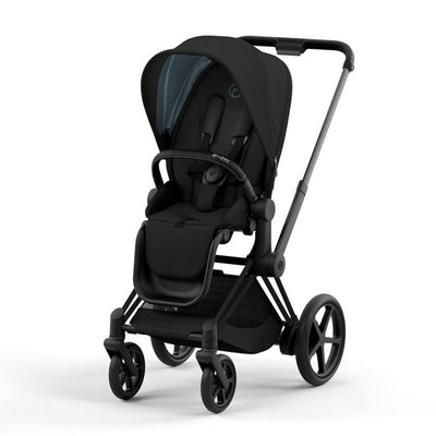 Bambinista-CYBEX-Travel-CYBEX e-Priam Conscious Collection Pushchair - Onyx Black (New Generation 2023)
