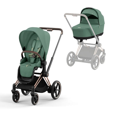 Bambinista-CYBEX-Travel-CYBEX e-Priam Pushchair 2023 - Leaf Green