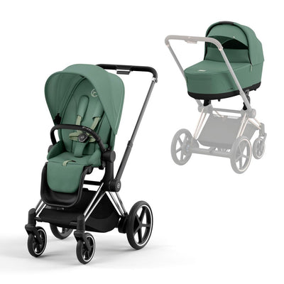 Bambinista-CYBEX-Travel-CYBEX e-Priam Pushchair 2023 - Leaf Green