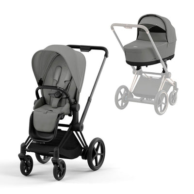 Bambinista-CYBEX-Travel-CYBEX e-Priam Pushchair 2023 - Mirage Grey