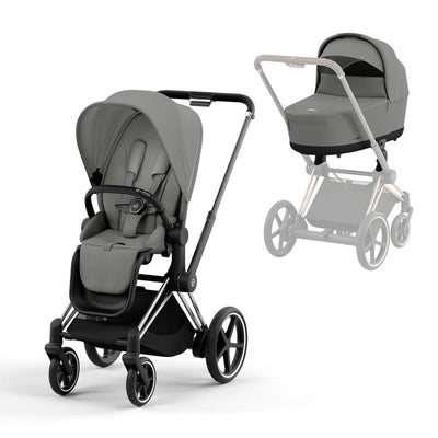 Bambinista-CYBEX-Travel-CYBEX e-Priam Pushchair 2023 - Mirage Grey