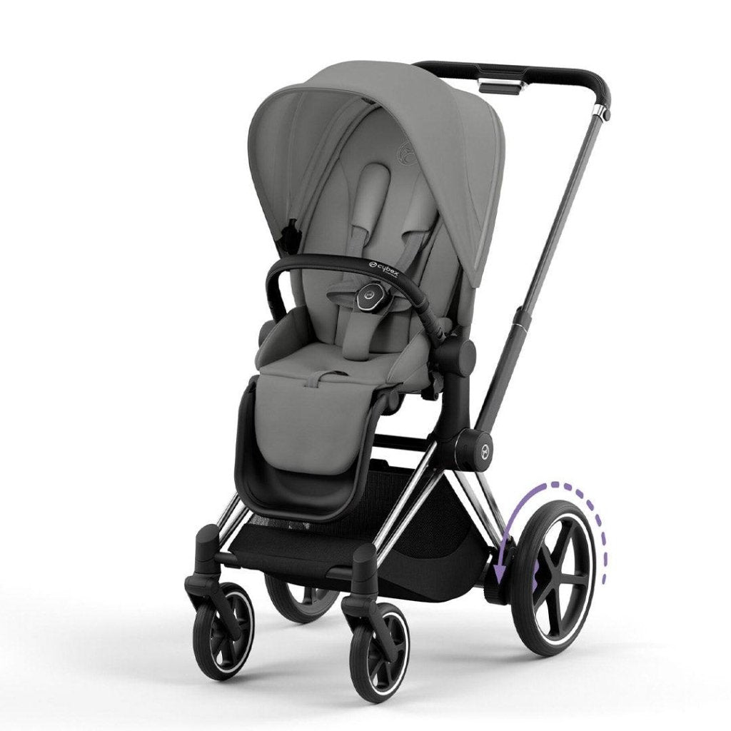 Bambinista-CYBEX-Travel-CYBEX e-Priam Pushchair 2023 - Mirage Grey