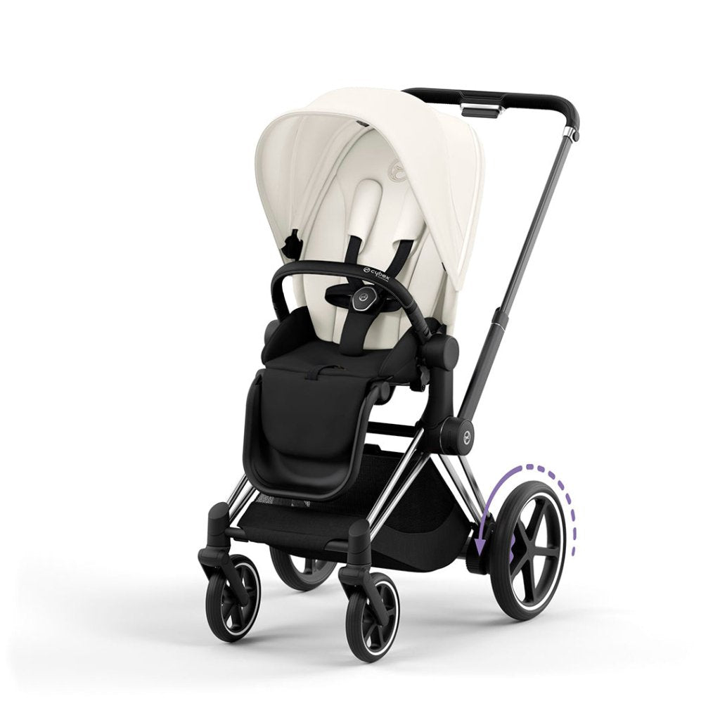 Bambinista-CYBEX-Travel-CYBEX e-Priam Pushchair 2023 - Off White