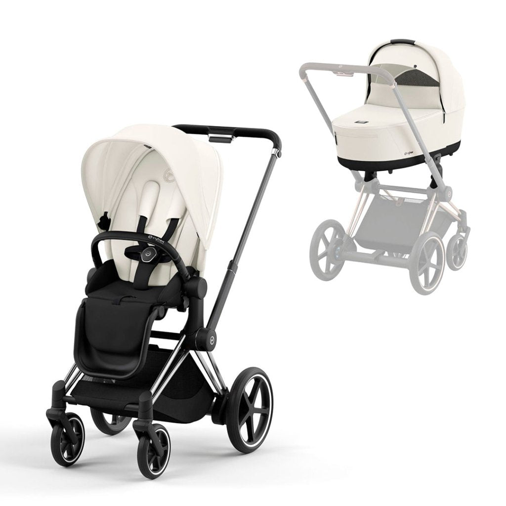 Bambinista-CYBEX-Travel-CYBEX e-Priam Pushchair 2023 - Off White