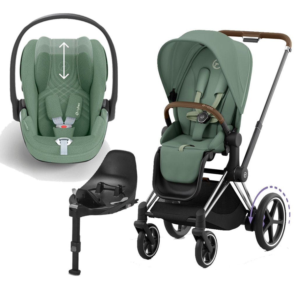 CYBEX e-Priam Travel System - Leaf Green – Bambinista