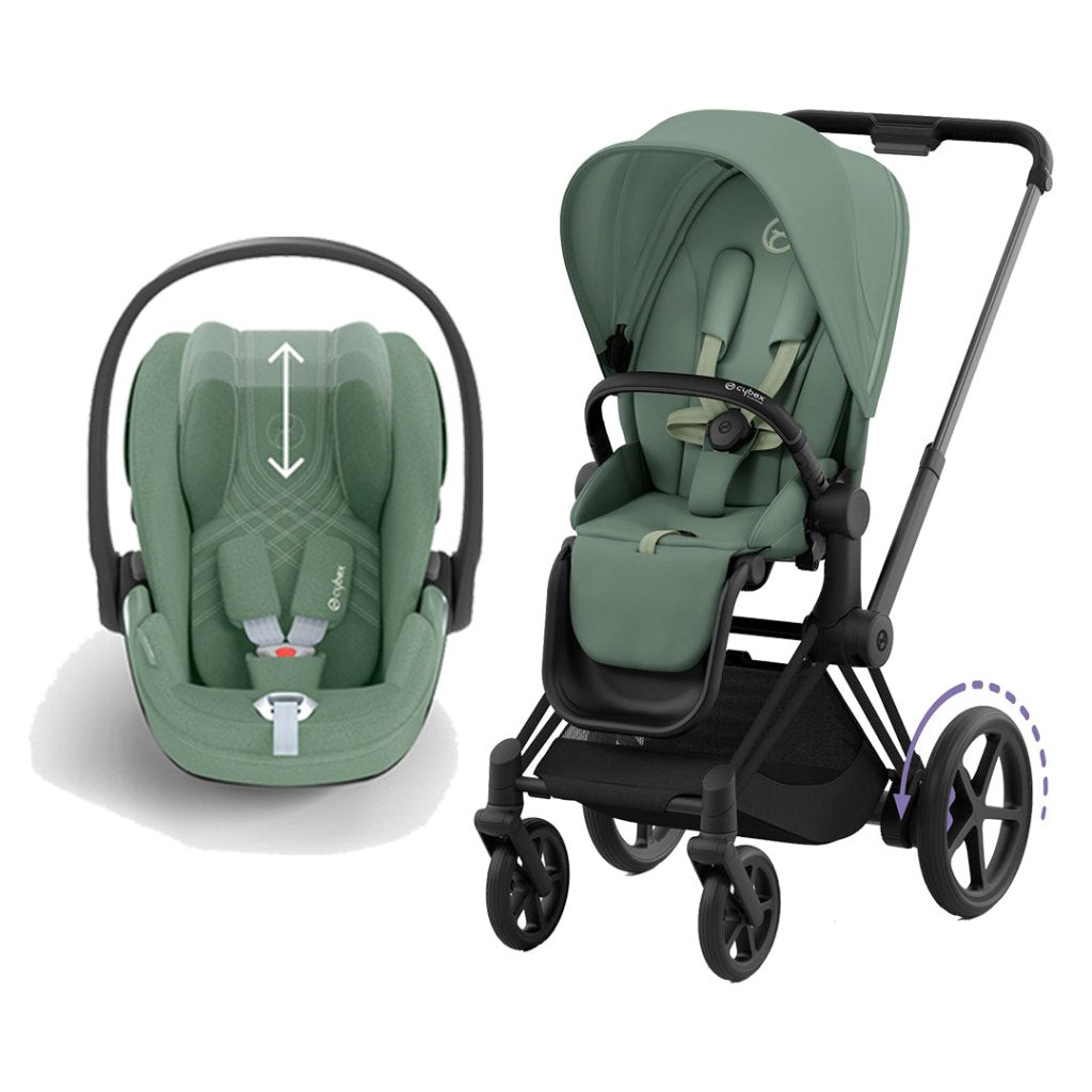 Bambinista-CYBEX-Travel-CYBEX e-Priam Travel System 2023 - Leaf Green