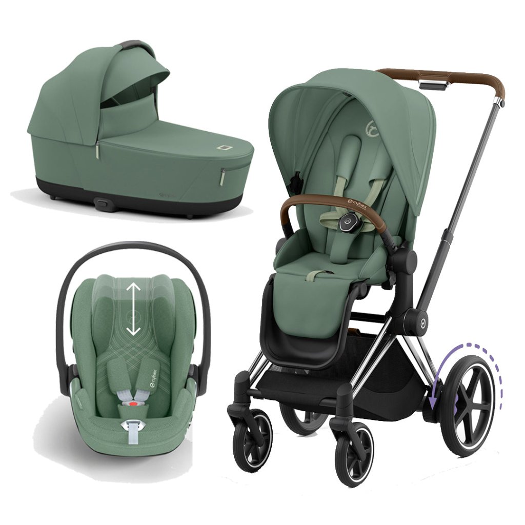 Bambinista-CYBEX-Travel-CYBEX e-Priam Travel System 2023 - Leaf Green