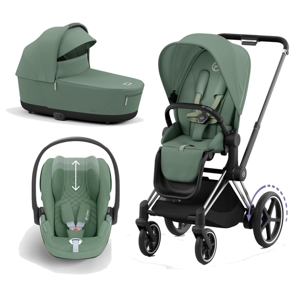 Bambinista-CYBEX-Travel-CYBEX e-Priam Travel System 2023 - Leaf Green