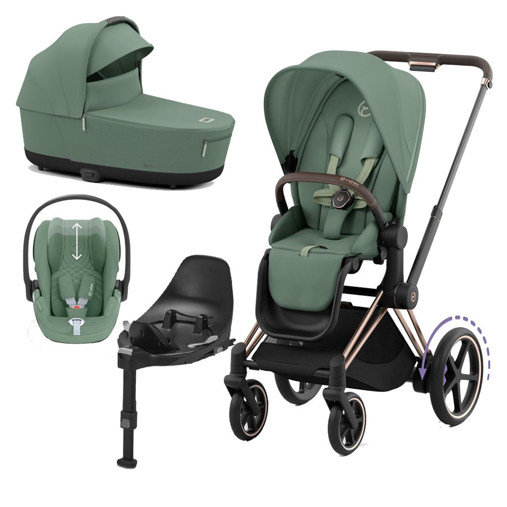 Bambinista-CYBEX-Travel-CYBEX e-Priam Travel System 2023 - Leaf Green