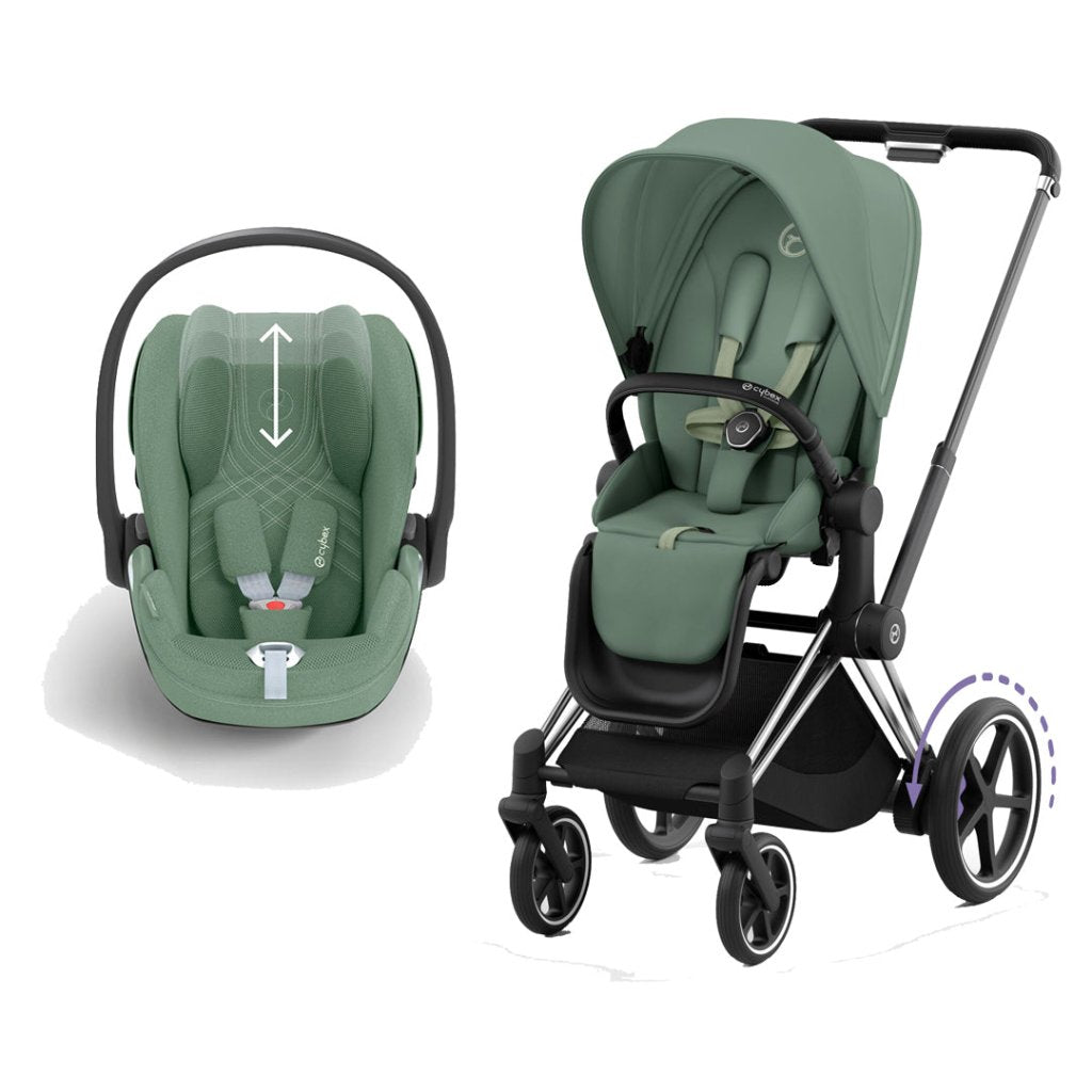 Bambinista-CYBEX-Travel-CYBEX e-Priam Travel System 2023 - Leaf Green