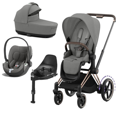 Bambinista-CYBEX-Travel-CYBEX e-Priam Travel System 2023 - Mirage Grey