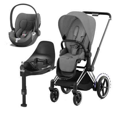 Bambinista-CYBEX-Travel-CYBEX e-Priam Travel System 2023 - Mirage Grey