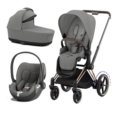 Bambinista-CYBEX-Travel-CYBEX e-Priam Travel System 2023 - Mirage Grey