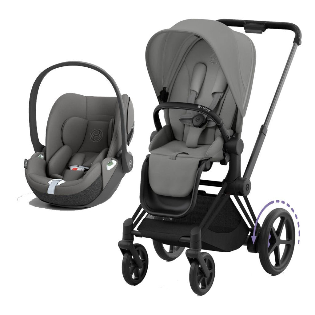 Bambinista-CYBEX-Travel-CYBEX e-Priam Travel System 2023 - Mirage Grey