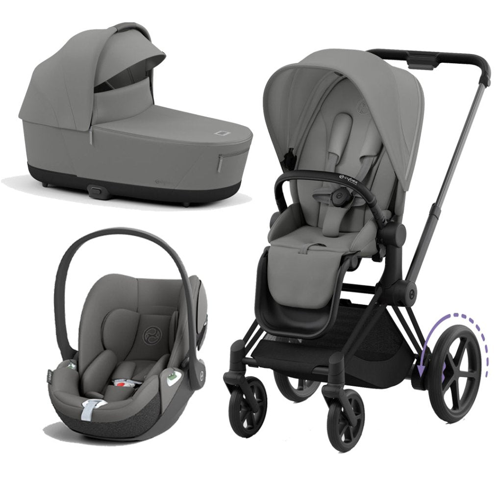 Bambinista-CYBEX-Travel-CYBEX e-Priam Travel System 2023 - Mirage Grey