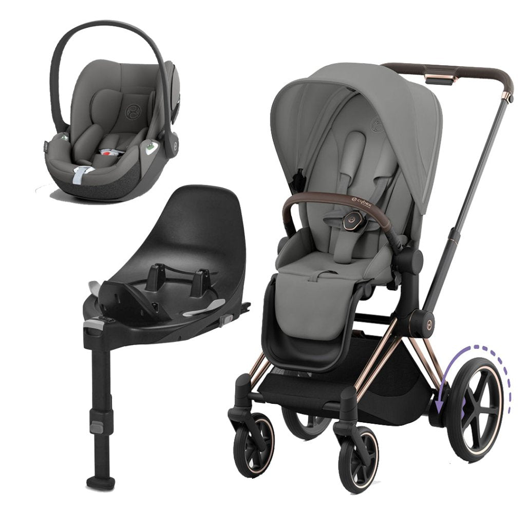 Bambinista-CYBEX-Travel-CYBEX e-Priam Travel System 2023 - Mirage Grey