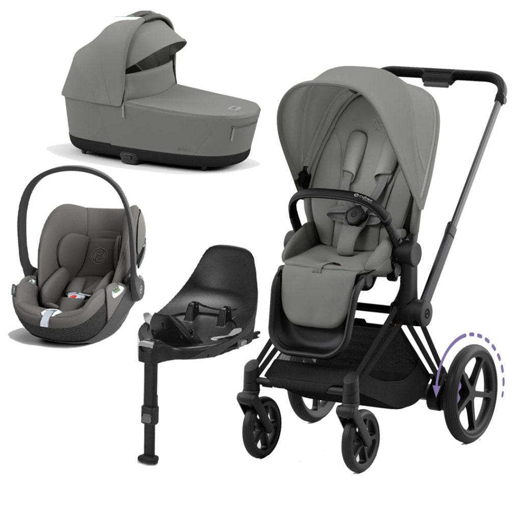 Bambinista-CYBEX-Travel-CYBEX e-Priam Travel System 2023 - Mirage Grey