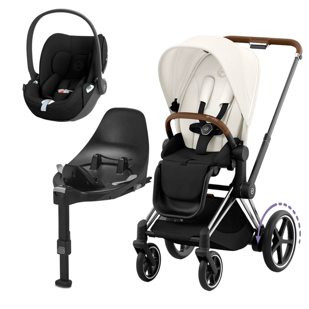 CYBEX e-Priam Travel System - Off White – Bambinista