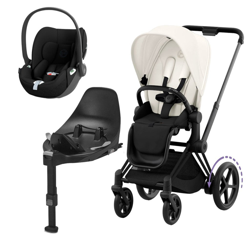 Bambinista-CYBEX-Travel-CYBEX e-Priam Travel System 2023 - Off White