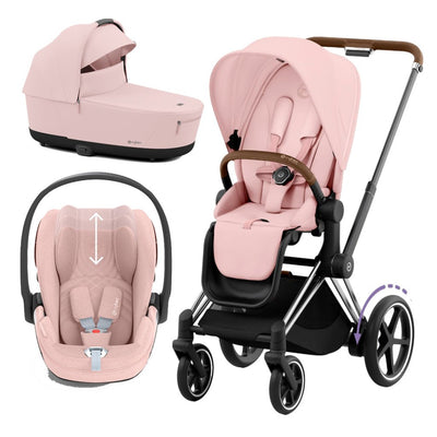 Bambinista-CYBEX-Travel-CYBEX e-Priam Travel System 2023 - Peach Pink