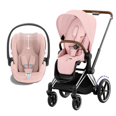 Bambinista-CYBEX-Travel-CYBEX e-Priam Travel System 2023 - Peach Pink