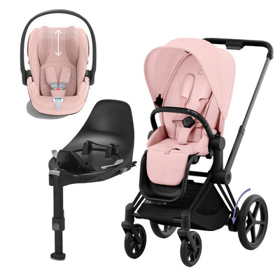 Bambinista-CYBEX-Travel-CYBEX e-Priam Travel System 2023 - Peach Pink