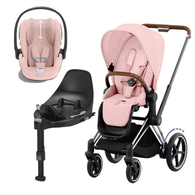 Bambinista-CYBEX-Travel-CYBEX e-Priam Travel System 2023 - Peach Pink