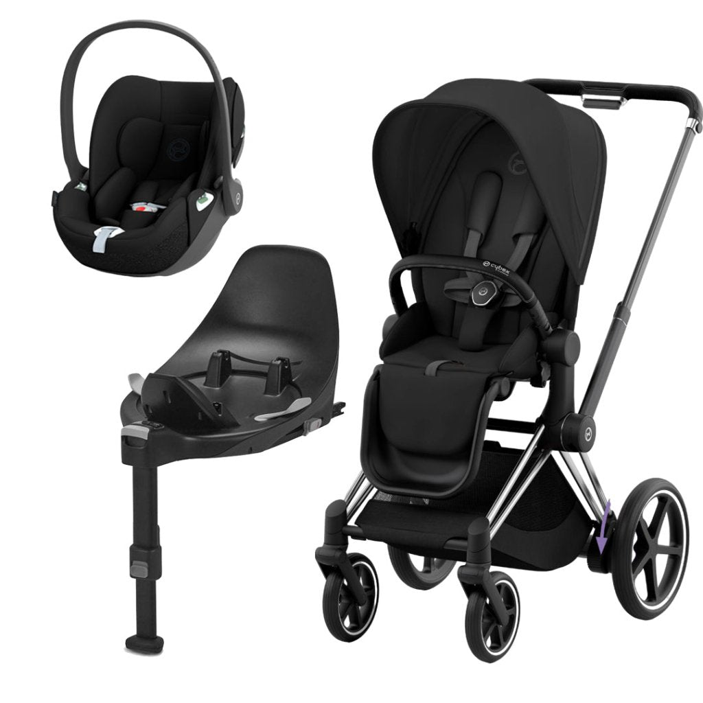 Bambinista-CYBEX-Travel-CYBEX e-Priam Travel System 2023 - Sepia Black