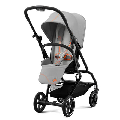Bambinista-CYBEX-Travel-CYBEX Eezy S Twist+2 Travel System Black Frame Luxury Bundle CLOUD T I-SIZE and Base with Gold Footmuff - Lava Grey