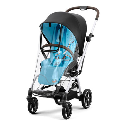 Bambinista-CYBEX-Travel-CYBEX Eezy S Twist+2 Travel System Silver Frame Luxury Bundle CLOUD T I-SIZE and Base with Gold Footmuff - Ocean Blue
