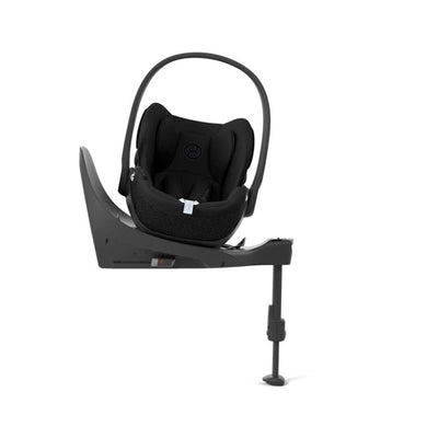 Bambinista-CYBEX-Travel-CYBEX Eezy S Twist+2 Travel System Silver Frame Luxury Bundle CLOUD T I-SIZE and Base with Snogga Footmuff - Moon Black