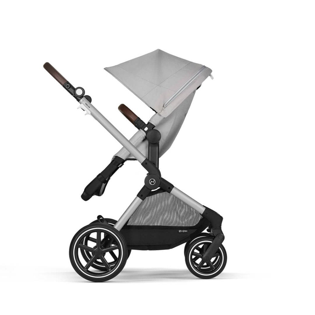 Bambinista-CYBEX-Travel-CYBEX EOS Comfort Bundle Travel System with Aton B2 I-SIZE and Gold Footmuff - Lava Grey