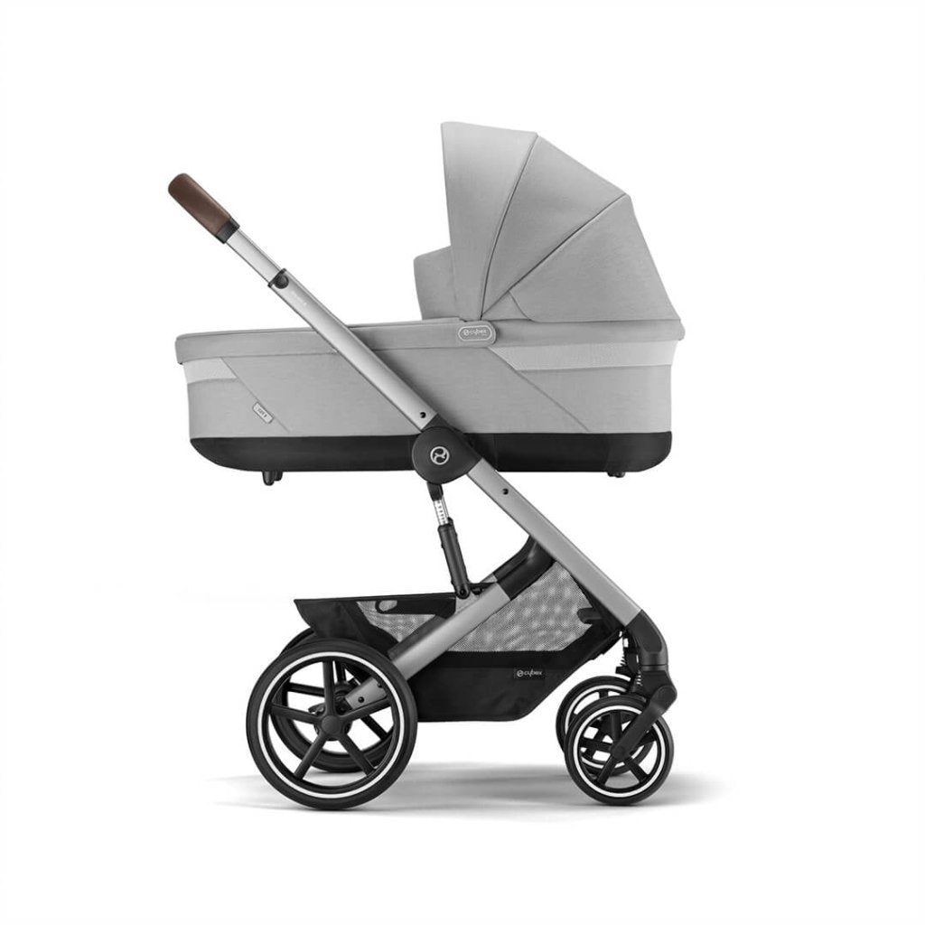 Bambinista-CYBEX-Travel-CYBEX EOS Comfort Bundle Travel System with Aton B2 I-SIZE and Gold Footmuff - Lava Grey