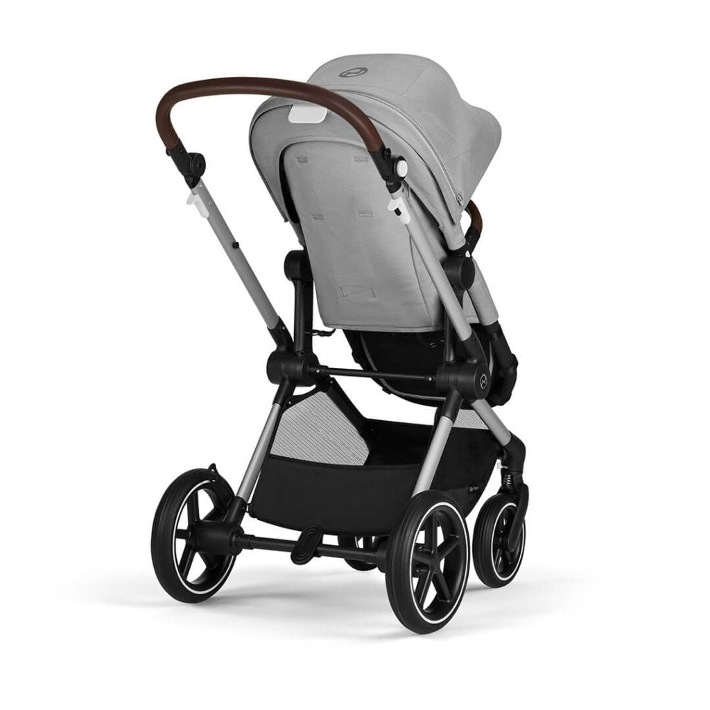 Bambinista-CYBEX-Travel-CYBEX EOS Comfort Bundle Travel System with Aton B2 I-SIZE and Gold Footmuff - Lava Grey