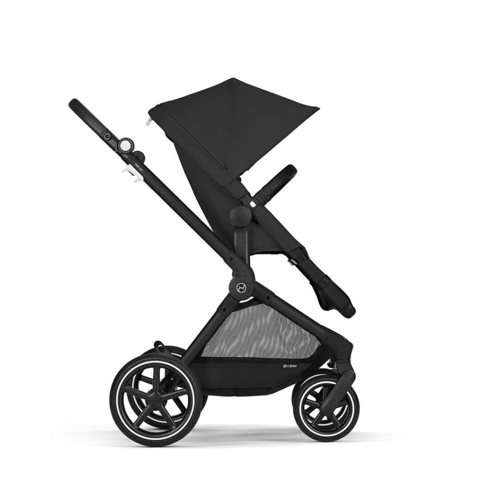 Bambinista-CYBEX-Travel-CYBEX EOS Comfort Bundle Travel System with Aton B2 I-SIZE and Gold Footmuff - Moon Black