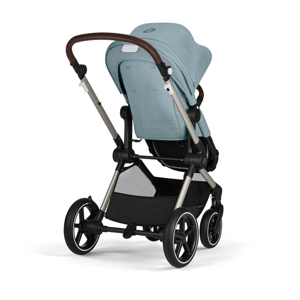 Bambinista-CYBEX-Travel-CYBEX EOS Comfort Bundle Travel System with Aton B2 I-SIZE and Gold Footmuff - Sky Blue