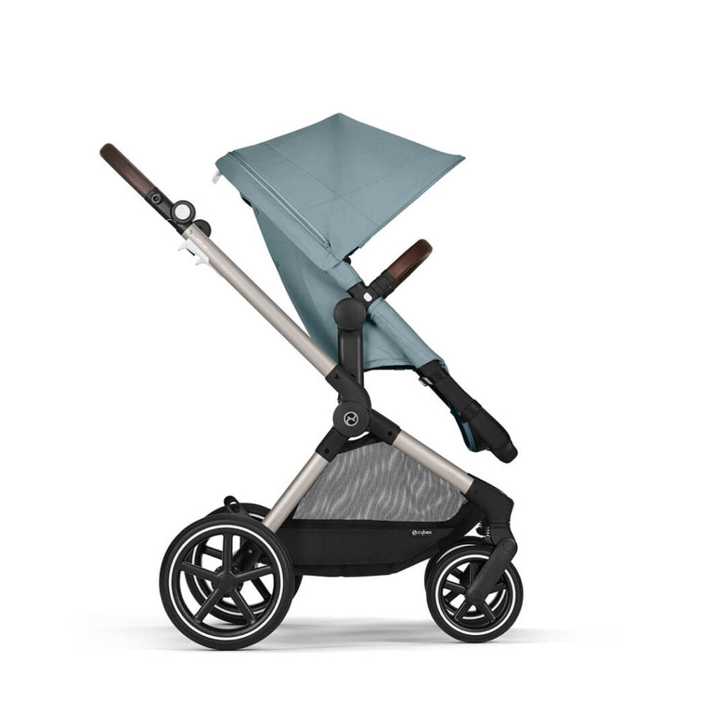 Bambinista-CYBEX-Travel-CYBEX EOS Comfort Bundle Travel System with Aton B2 I-SIZE and Gold Footmuff - Sky Blue